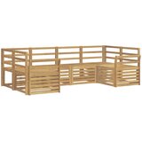  Set vanjskih sofa 6 pcs Bijela 245 x 130,5 x 73 cm | shoptok.hr