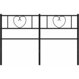 Metalno zamjensko uzglavlje crno 160 cm | shoptok.hr