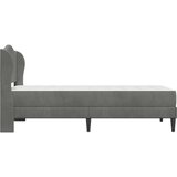  Okvir za krevet s uzglavljem Tamnosiva 80 x 200 cm Baršun - Tamnosiva 80 x 200 cm | shoptok.hr