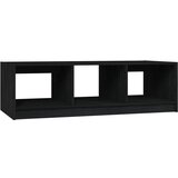 The Living Store Klubska mizica črna 110x50x34 cm trdna borovina - Klubska Mizica, (21421251) | Shoptok.si