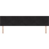vidaXL LED vzglavnik s gumbi, črn, 100 cm, žamet | Shoptok.si