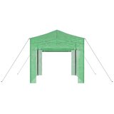  Staklenik s sklopivim okvirom Zelena 290 x 290 x 315 cm Željezo | shoptok.hr