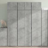  Visoka komoda boja betona 70x42,5x185 cm od konstruiranog drva | shoptok.hr
