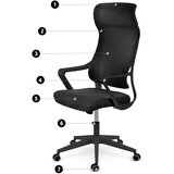  Labi - Elegantna uredska stolica modernog dizajna, crna | shoptok.hr