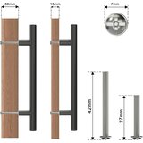 AWMNSRMAN Črni ročaji za kuhinjske omarice 128 mm - set 20 kosov | Shoptok.si
