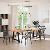 vidaXL noge kavne mizice a-oblika 2 kosa črna 90x(72-73) cm jeklo | Shoptok.si