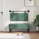  Držeće uzglavlje Zidne Morska zelena 90 x 55 x 5 cm Baršun - zelena boja mora 80 cm bez LED | shoptok.hr