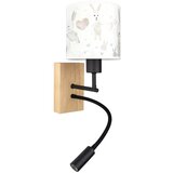 Brilagi fleksibilna LED lampa BOBO WOOD 1xE27/25W/230V + LED/3W hrast/crna/bela/kraljevska Cene