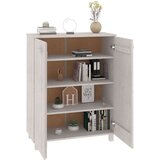 vidaXL omara za čevlje bela 85x40x108 cm trdna borovina | Shoptok.si