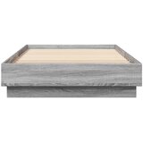  Okvir za krevet s LED svjetlima siva boja hrasta 90 x 200 cm | shoptok.hr