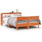 vidaXL Okvir kreveta bez madraca voštano smeđi 140x190 cm od borovine | shoptok.hr