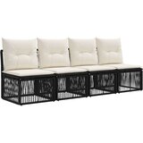  Sjedeća garnitura za vrt 14 kom. Crna i krem-bijela poliratan | shoptok.hr