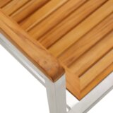  Set za blagovanje od 3 dijela od čvrstog bagremovog drveta | shoptok.hr