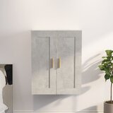 vidaXL Stenska omarica betonsko siva 69,5x32,5x90 cm inženirski les | Shoptok.si