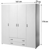 Boxxx omara s klasičnimi vrati, barve hrasta | Shoptok.si