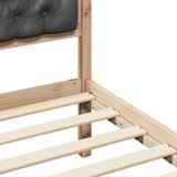  Konstrukcija postelje z vzglavjem Temno siva 120 x 200 cm blago, (5000084143) | Shoptok.si