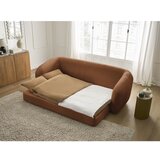 Bobochic Paris Opečnato oranžna raztegljiva sedežna garnitura iz šenilje 228 cm Neyo – | Shoptok.si