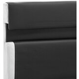  Posteljni okvir LED sivo umetno usnje 180x200 cm | Shoptok.si