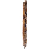 vidaXL Zidno ogledalo od tikovine 40 cm okruglo | shoptok.hr