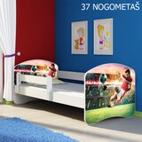  Dječji krevet ACMA s motivom, bočna bijela 180x80 cm 37 Nogometaš | shoptok.hr
