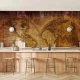  Foto tapeta - World on old map 250x175 Vodootporna | shoptok.hr
