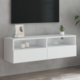 vidaXL Stenska TV omarica bela 100x30x30 cm inženirski les Cene