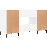  Radni stol visoki sjaj bijeli 140x50x75 cm konstruirano drvo | shoptok.hr