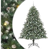 vidaXL Umestno božično drevo med 300 LED Zelena 140 x 140 x 210 cm | Shoptok.si