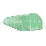  Staklenik s čeličnim okvirom zeleni 36 m² 12 x 3 x 2 m | shoptok.hr