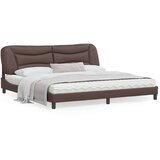  Okvir za krevet s uzglavljem smeđi 200x200 cm od umjetne kože | shoptok.hr