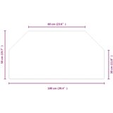  ploča za kamin *Transparent*an 100 x 50 cm Stakl | shoptok.hr
