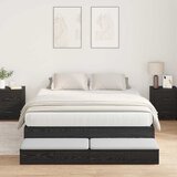  Krevet s ladicama Crni hrast 140 cm Konstruirano drvo | shoptok.hr