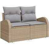  Set od 9 komada vrtnih kauča s jastučićima Bež poli ratan | shoptok.hr