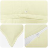  Presvlaka za jastuk 12 kom. HOUTEN Krem 40 x 80 cm Poliester | shoptok.hr