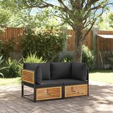 vidaXL 2-dijelni set vrtnih sofa s jastucima masivno bagremovo drvo Cijene