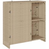 Ormarić za pohranu s policom Bež 100 x 36 x 102 cm Ratan | shoptok.hr
