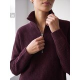 Sinsay Oversize pulover s uspravnim ovratnikom i patentnim zatvaračem | shoptok.hr