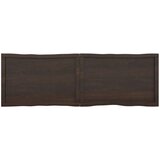 Stolna Mizna plošča temno siva 160x50x4 cm obdelana trdna hrastovina, (20818047) | Shoptok.si