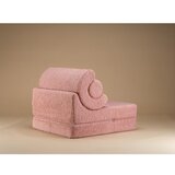 Wigiwama Rožnat otroški fotelj iz tkanine bouclé Flipster – | Shoptok.si