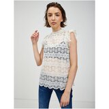 JDY Cream Lace Blouse Blond - Women Cene