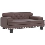  Krevet za pse smeđi 70 x 45 x 30 cm umjetne kože | shoptok.hr