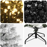  Umjetno božićno drvce s kuglicama 210 cm 300 LED lampica Slike