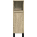 vidaXL Kopalniška omarica sonoma hrast 30x30x100 cm inženirski les | Shoptok.si
