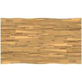  Stol za blagovanje s prirodnim rubom 140 x 80 x 75 cm Bijela | shoptok.hr
