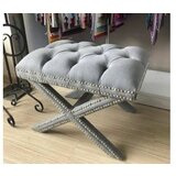 Hanah home tabure pelona capraz pouffe 005 60 grey u