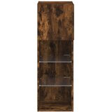 TV ormarić s LED svjetlima boja dimljenog hrasta 30,5x30x90 cm | shoptok.hr
