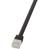 Logilink CF2013U RJ45 omrežni kabel\, Patch kabel CAT 6 U/UTP 0.25 m črna visoko fleksibilno 1 kos, (20419144) | Shoptok.si