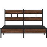 Okvir kreveta bez madraca smeđi hrast 160x200 cm izrađeno drvo | Eponuda.com