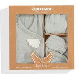 WALLXPERT set za novorođenče (5 komada) angel wings newborn baby set grey | Eponuda.com