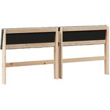  Tapecirani uzglavlje Tamno siva 180 cm Čvrsto borovo drvo | shoptok.hr